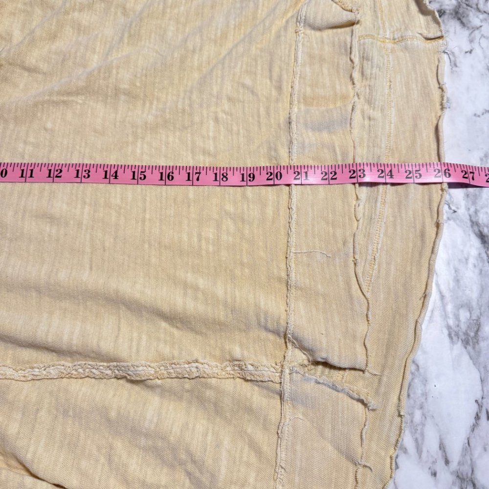 Free People Yellow Distressed Sweatshirt - Picture 8 of 8